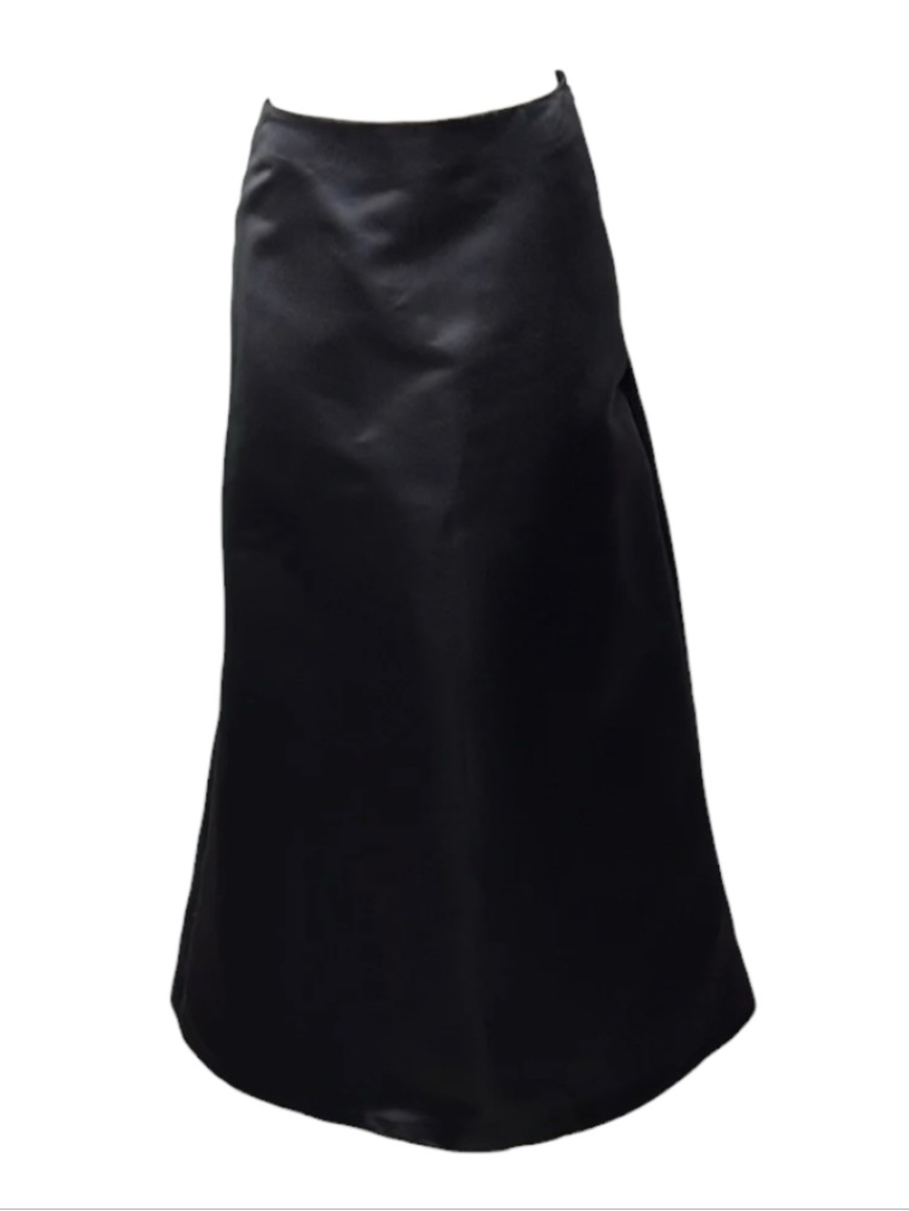 BILL LEVKOFF Black Satin Formal Skirt Size 10